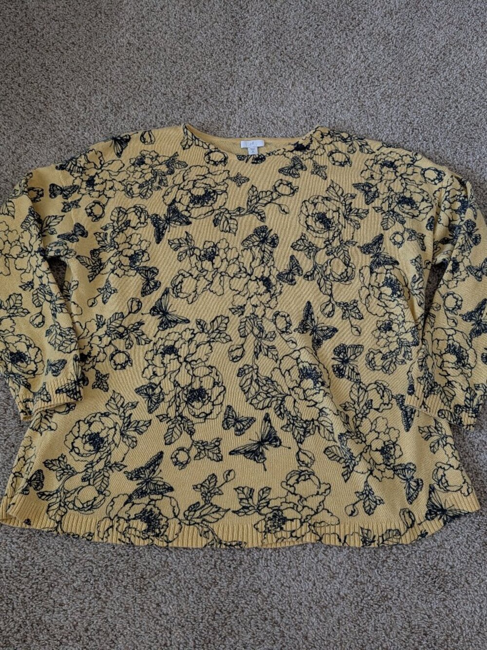 GUC J Jill gold sweater, XL Tall
